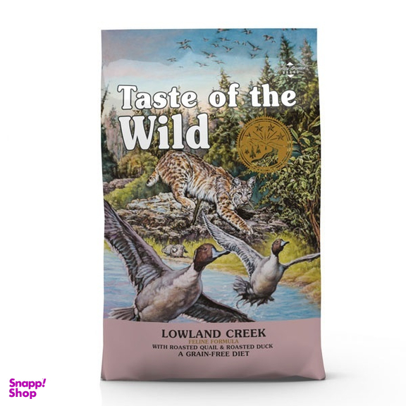 غذای خشک گربه تیست آف وایلد مدل اردک وزن 2 کیلوگرم