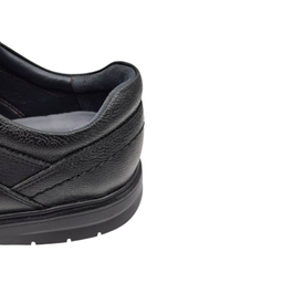 کفش طبی مردانه چرم ریباری مدل C11 رنگ مشکی