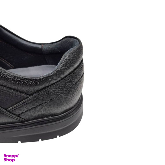 کفش طبی مردانه چرم ریباری مدل C11 رنگ مشکی