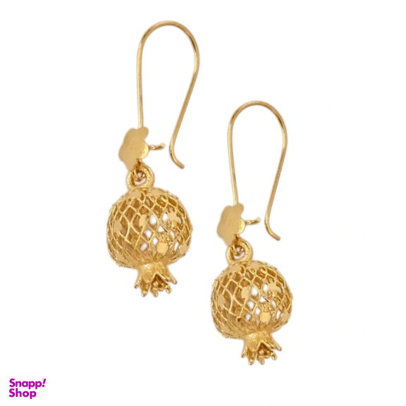 نیم ست طلا 18 عیار زنانه مدل انار طرح زَرنار