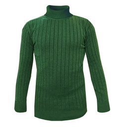 پلیور یقه اسکی مردانه مدل راه راه کد SKI-GR رنگ سبز