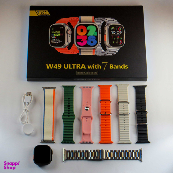 ساعت هوشمند ورنا مدل W49 ultra with 7 Bands