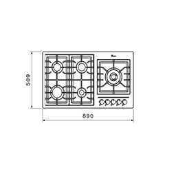 اجاق گاز صفحه ای بیمکث مدل 0013