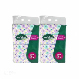 دستمال کاغذی 500 برگ فول تایم مدل اقتصادی بسته 8 عددی