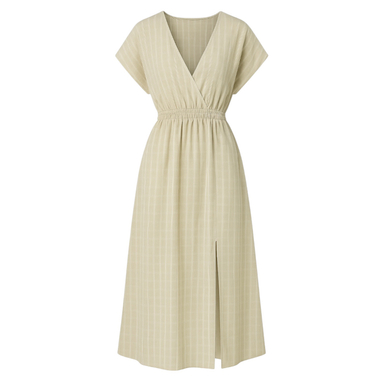 پیراهن زنانه کاپشی مدل رومایو کد Cup D86 رنگ کرم روشن