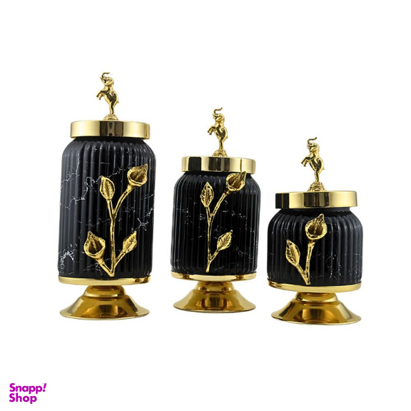 بانکه کندی شیار دار مدل فیل کد pl666 مجموعه 3 عددی