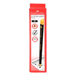 مداد مشکی فابر کاستل مدل TRI-GRIP بسته 12 عددی