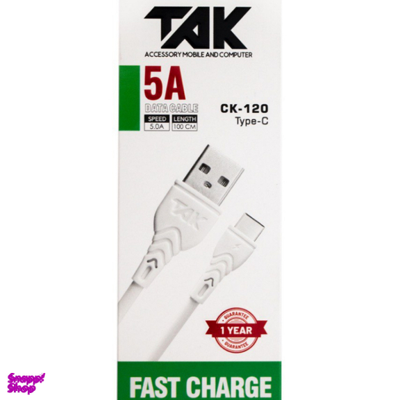 کابل USB به Type-C تک مدل CK-120 طول 1 متر
