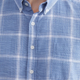 پیراهن آستین کوتاه مردانه ال سی وایکیکی مدل charder رنگ آبی