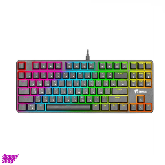 کیبورد باسیم مخصوص بازی مکانیکال گرین مدل GK801-RGB