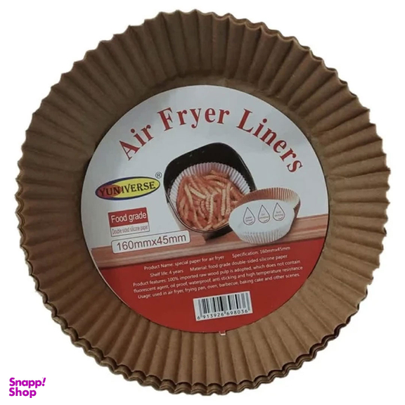 ظرف پخت مدل کاغذ سرخ کن هواپز طرح ایر فرایر کد M16 بسته 50 عددی