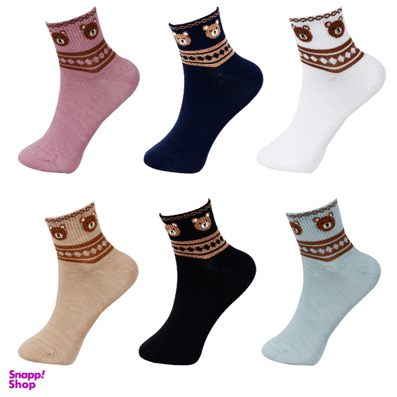 جوراب نیم ساق زنانه آرسس کد 412 بسته 6 عددی