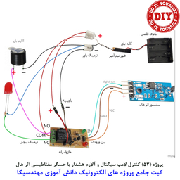 کیت آموزش الکترونیک مهندسیکا مدل 55 پروژه جامع دانش آموزی DIY+55