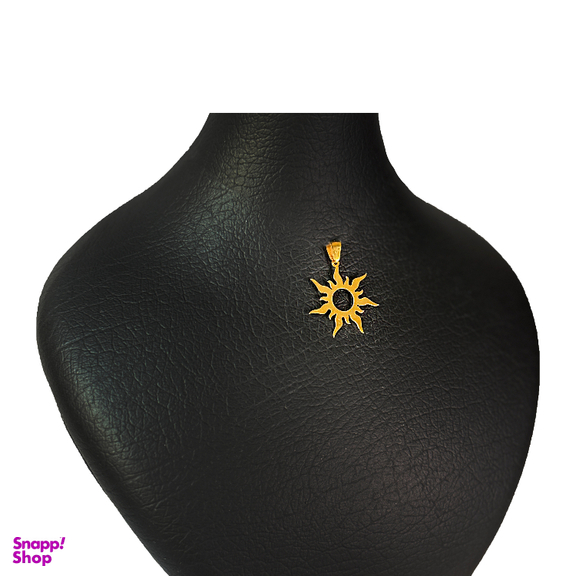 پلاک گردنبند طلا 18 عیار زنانه مدل خورشید تابان شرق