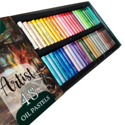 پاستل روغنی 48 رنگ آریا مدل Artist-Bazaar