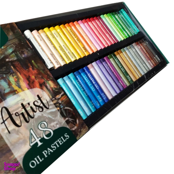 پاستل روغنی 48 رنگ آریا مدل Artist-Bazaar
