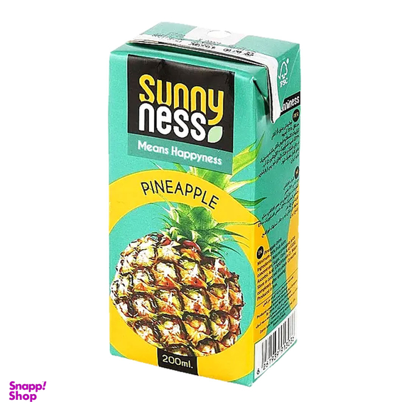 آبمیوه نکتار آناناس سانی نس حجم 200 میلی لیتر