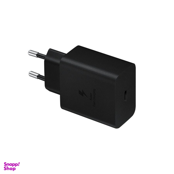 شارژر 45 وات USB-C سامسونگ همراه با کابل Type-C به Type-C مدل EP-TA845XBEGCN