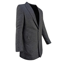 پالتو مردانه مدل سناتور خاویاری رنگ طوسی