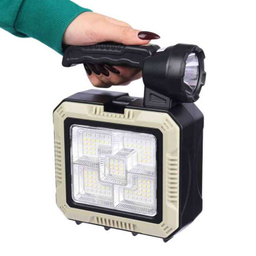 نورافکن دستی خورشیدی و جعبه ابزار قابل حمل کد 7739-C