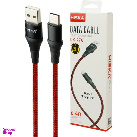کابل USB به Type-C هیسکا مدل LX-276 2.4A طول 1 متر