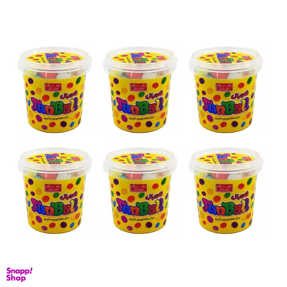 دراژه شکلاتی فان بال شیرین عسل وزن 100 گرم بسته 6 عددی