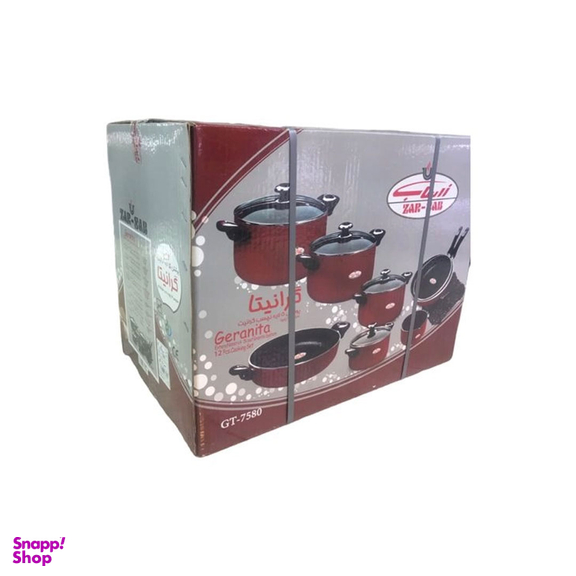 سرويس پخت و پز 12 پارچه زرساب مدل گرانيتا کد 7580