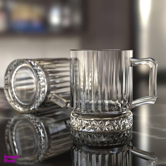 لیوان شیشه و بلور اصفهان مدل ونیز بسته 6 عددی
