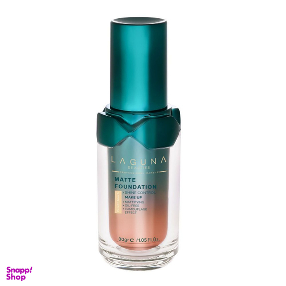 کرم پودر پمپی مات کننده لاگونا مدل LMF07 Matte Foundation وزن 30 گرم