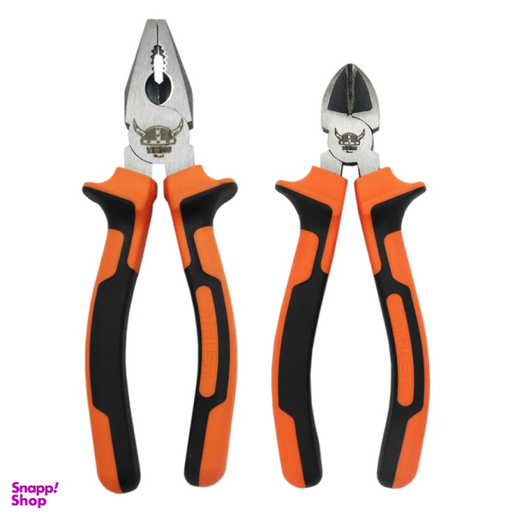انبردست و سیم چین مدل وایکینگ YP-TR-A7S6 سایز 6-7 اینچ مجموعه دو عددی