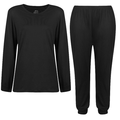 ست بلوز و لگینگ ورزشی زنانه چیبو مدل بیس لایر کد TC2024 رنگ مشکی