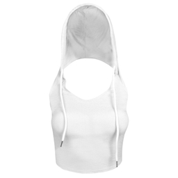 کراپ تاپ کلاه دار زنانه ماییلدا مدل 5260-259 رنگ سفید