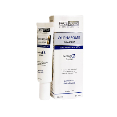 کرم لایه بردار فیس دوکس مدل Alphasome 10 حجم 30 میلی لیتر