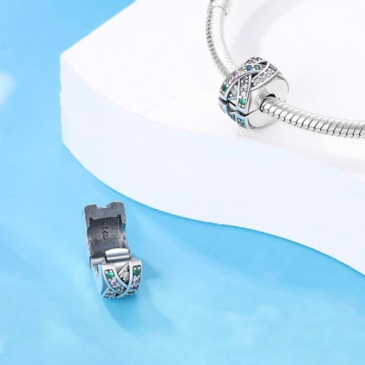 آویز نقره زنانه پاندورا مدل Long Luck Stopper 65268