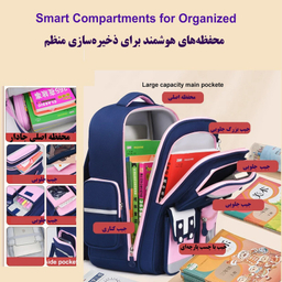 کوله پشتی مدرسه مدل چهار دکمه کد PINA