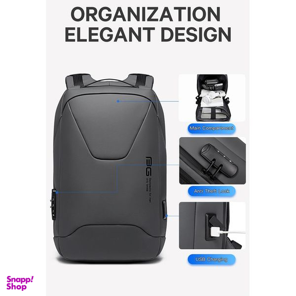 کوله پشتی لپ تاپ بنج مدل BN22188 مناسب برای لپ تاپ 13 تا 15 اینچی