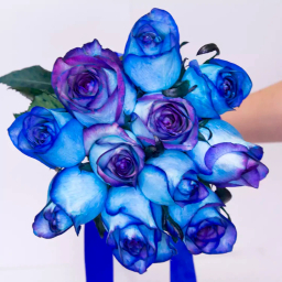 دسته گل رز طبیعی گل باختر کد 21902