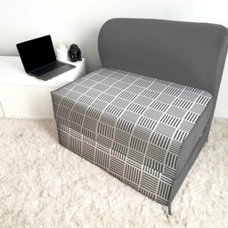 مبل تختخواب شو یک نفره نوپه هوم مدل تشک شو طرح مینیمال حصیری کد M1097