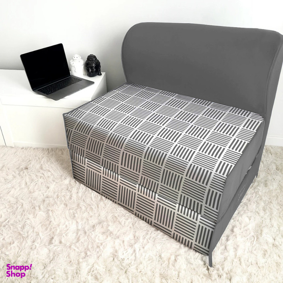 مبل تختخواب شو یک نفره نوپه هوم مدل تشک شو طرح مینیمال حصیری کد M1097