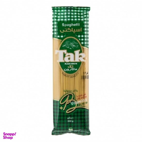 اسپاگتی قطر 1.4 با آرد سمولینا غنی شده تک ماکارون وزن 500 گرم