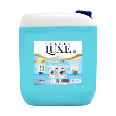 مایع لباسشویی گلدن لوکس مدل معطر رنگ آبی حجم 10 لیتر