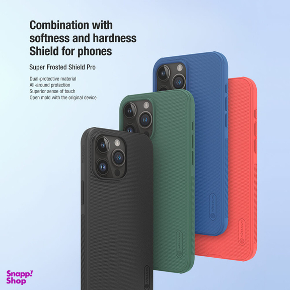 کاور نیلکین مدل Super Frosted Shield Pro مناسب برای گوشی موبایل اپل iPhone 15 Pro Max