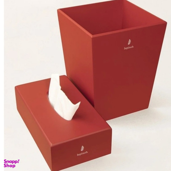 ست سطل و جای دستمال کاغذی لوپینه مدل IRIS-LP119