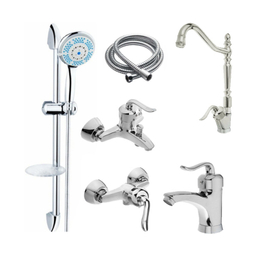 ست شیرآلات ایران گروه مدل قاجاری کد 20900 مجموعه 6 عددی