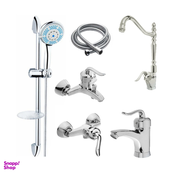 ست شیرآلات ایران گروه مدل قاجاری کد 20900 مجموعه 6 عددی