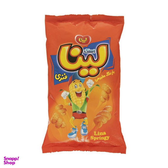 اسنک فنری لینا وزن 80 گرم