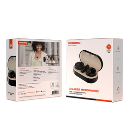 میکروفون بی سیم یقه ای پرودو مدل Lavalier Dual Mic