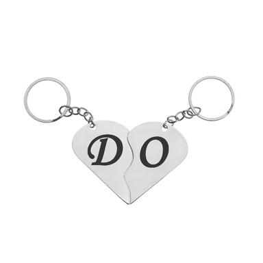 جاکلیدی گیلواره زراوشان مدل قلب دو تکه حرف D O