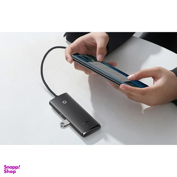 USB هاب 4 پورت Type-C بیسوس مدل WKQX080101