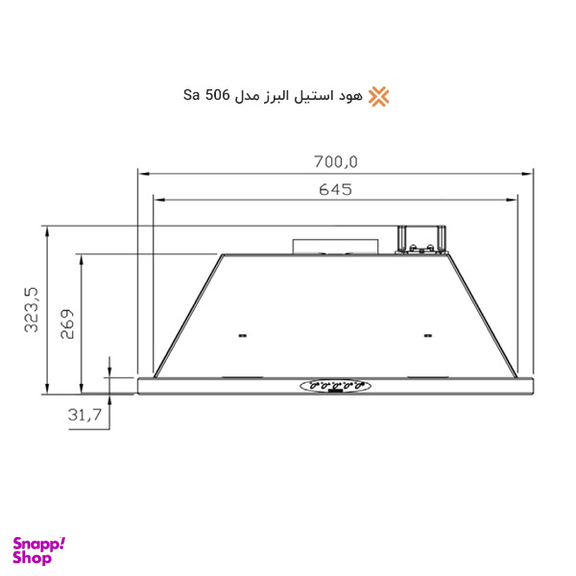 هود استیل البرز مدل SA-506